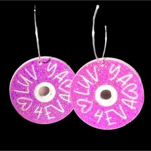 Luv‎ You 4 Eva Round Earrings